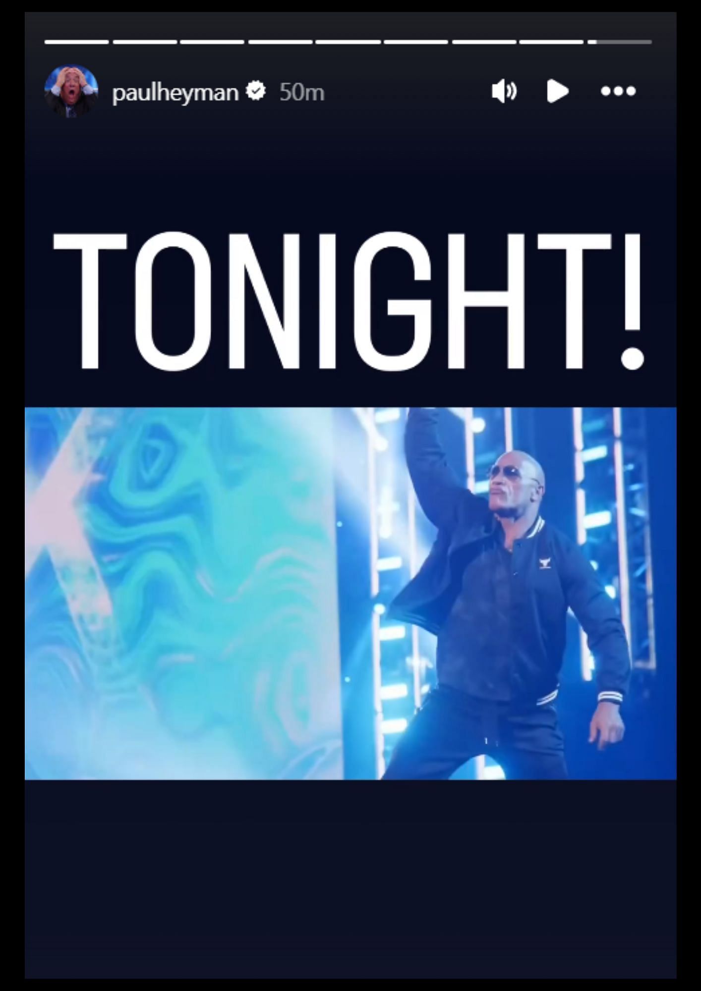 Paul Heyman's Instagram story